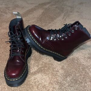 Cherry red Dr. Martens